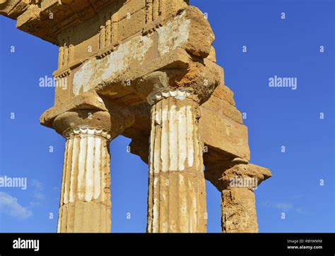 Ancient Greek Temples in Agrigento Sicily Stock Photo - Alamy