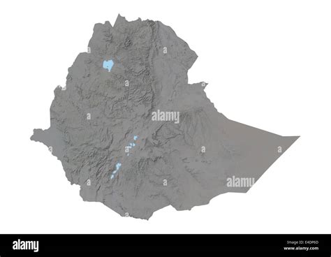 Ethiopia, Relief Map Stock Photo - Alamy