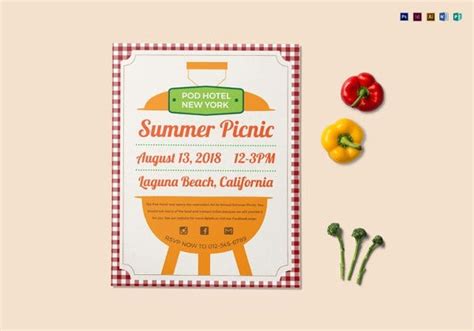 14 + Amazing Picnic Flyer Templates in Word, PSD, Publisher