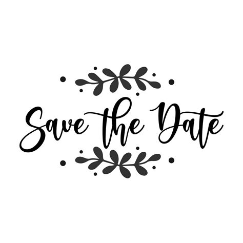 Save The Date Silhouette in Illustrator, SVG, JPG, EPS, PNG - Download ...