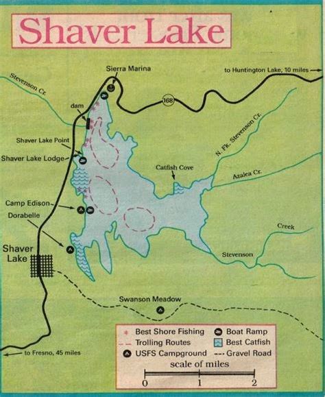 2017 Shaver Lake Fishing Map and Fishing Report and Fresno Hunting Clubs: 2017 Shaver Lake ...