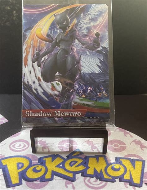 Mavin | Shadow Mewtwo Amiibo Card Pokken Tournament Wii U Pokemon New Sealed