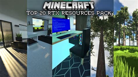 Top 20 RTX Resource Pack For Minecraft Bedrock Edition - YouTube