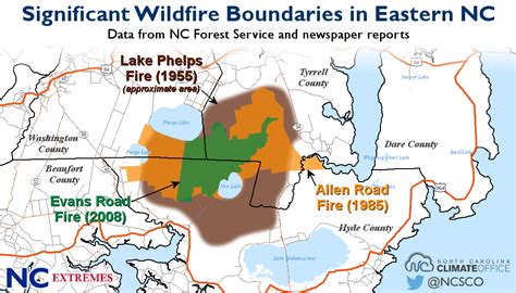 NC Extremes: NC Pocosins a Hotspot for Large Wildfires - North Carolina ...