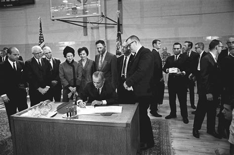 A major Act signed by LBJ 50 years ago at a great university here in Texas - Southwest Texas ...