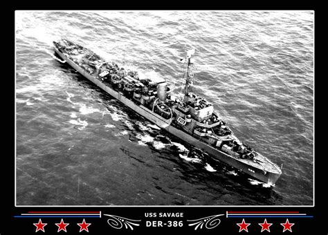 USS Savage DER-386 Canvas Photo Print – Navy Emporium