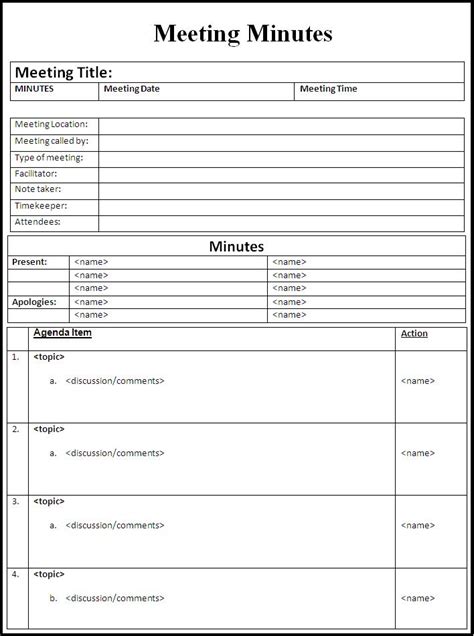 Microsoft Word Note Taking Template - Sarseh.com