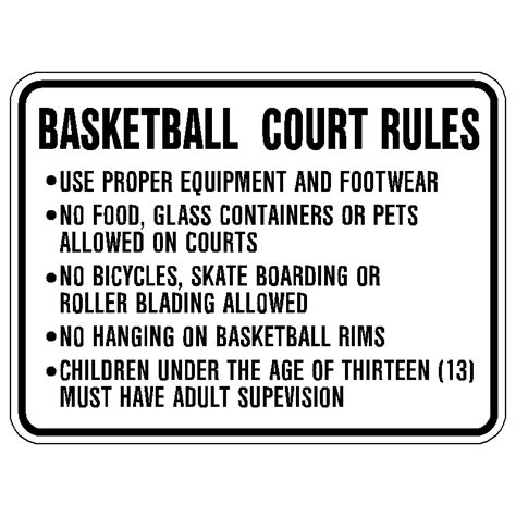 Tennis Court Rules.... 24"x18" (up to 5 lines of copy) TCR-24