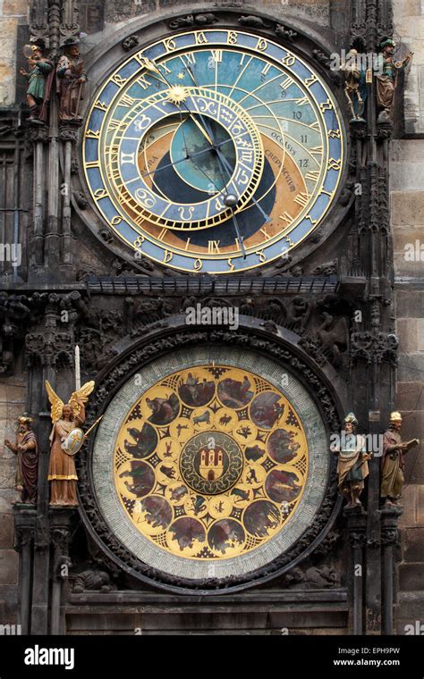 Prague: Astronomical Clock Stock Photo - Alamy