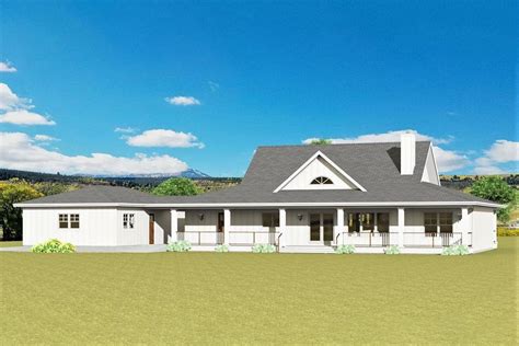 Plan 28915JJ: Flexible Country Farmhouse House Plan with Sweeping Porches Front and Back ...