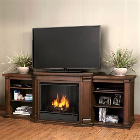 Real Flame Valmont 75-Inch Gel Fireplace Entertainment Center ...