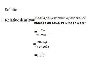 Formula for density - subhaval