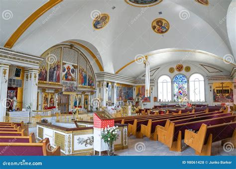 Interior of St. George Antiochian Orthodox Church Editorial Stock Photo - Image of childhood ...