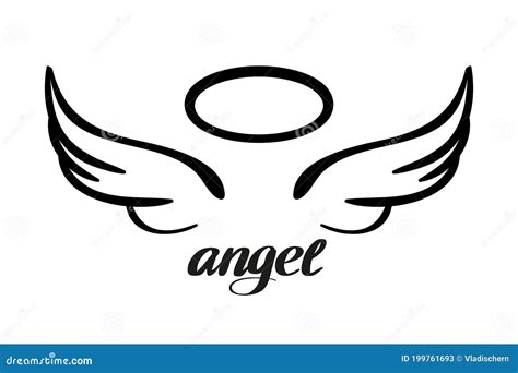 An Angel Halo And Devil Horns Isolated For You Design Stock Image ...