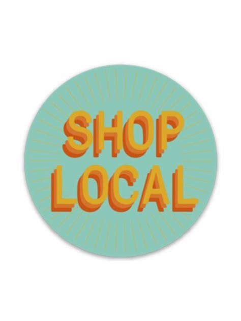 Shop Local Sticker - Frances | Shop local, Stickers, Classic lockets