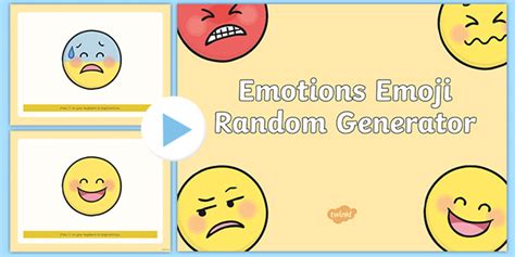 😊 Emotions Emoji Random Generator PowerPoint