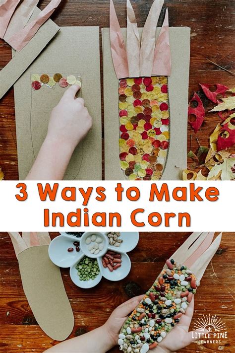 Indian Corn Crafts for Thanksgiving • Little Pine Learners