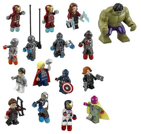 LEGO Marvel Avengers Age of Ultron Minifigures | Idées lego, Lego ironman, Lego