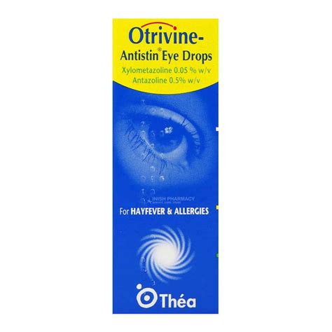 Otrivine Antistin Eye Drops For Hayfever & Allergies (Xylometazoline ...