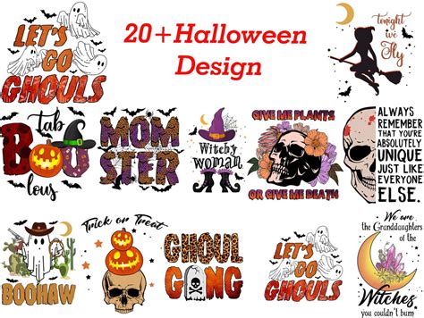 Halloween Sublimation PNG Designs Bundle, Halloween Png Bundle, Halloween Designs Bundle ...