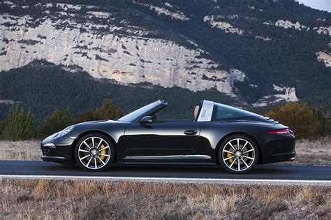 Fonds d'ecran Porsche 2014 911 Targa 4S Noir Luxe Latéralement Voitures télécharger photo