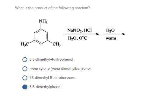 Solved What is the product of the following reaction? NH2 | Chegg.com