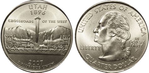 2007 D Utah State Quarter Value – COIN HelpU | State quarters, Coins, Utah