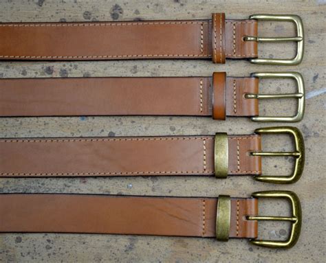 Handcrafted Tan Leather Belt - Colonial Leather