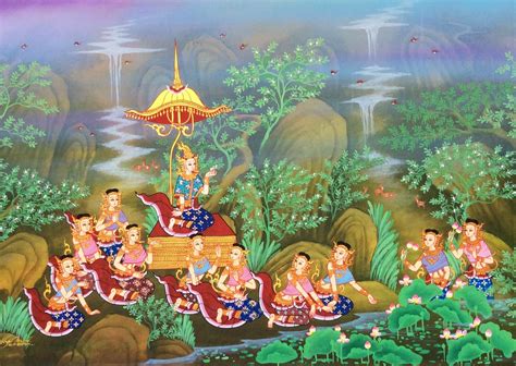 Sita Thai Painting - Original Traditional Thai Art For Sale