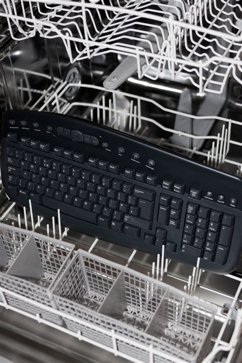Keyboard In A Dishwasher Free Stock Photo - Public Domain Pictures