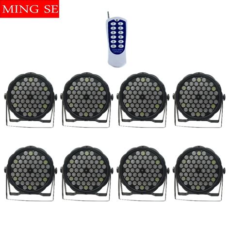 8Pcs/lots l 54X3W RGBW LED Par Light LED PAR DMX512 controller led ...