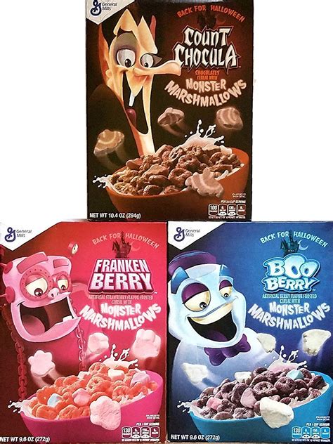 Monsters, General Mills, Breakfast Cereal, Franken Berry, Halloween, Strawberry Flavor, With ...