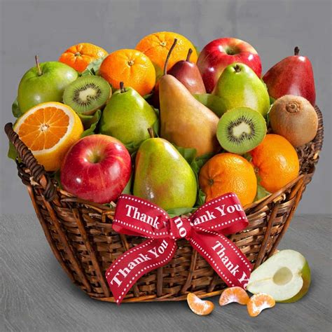 Buy our thank you wishes fruit basket at broadwaybasketeers.com