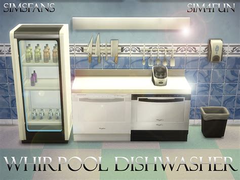 Dishwasher Machine By Sim4fun - Sims 4 Electronics