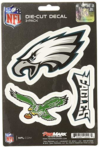 Philadelphia Eagles Sticker 3-Pack | Sports Hard Hats