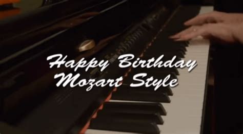 Happy Birthday Mozart Style