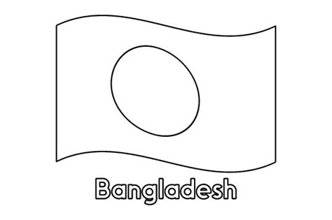 Bangladesh Flag Coloring Page SVG Cut file by Creative Fabrica Crafts ...