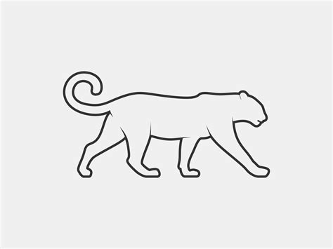 cheetah outline vector silhouette 11293900 Vector Art at Vecteezy