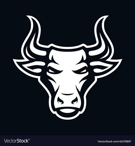 Bull logo Royalty Free Vector Image - VectorStock