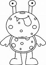 Funny Monster Coloring Pages sketch template