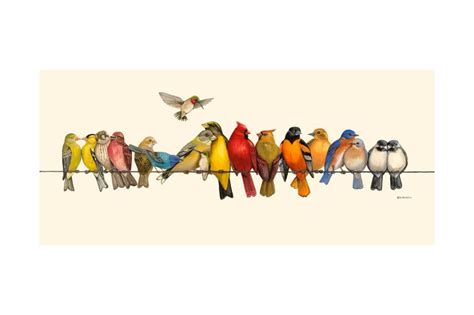 Bird On A Wire Picture / Birds On A Wire Wall Quotes™ Wall Art Decal ...