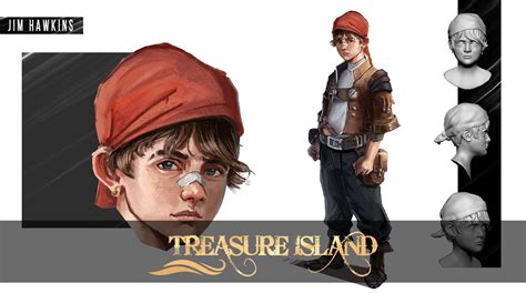 TREASURE ISLAND - Character Design by Alexis VYNCKIERThe characters are the two heroes of the ...