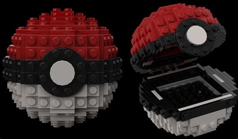 LEGO MOC Pokémon Pokeball - opening by re-bricked | Rebrickable - Build with LEGO