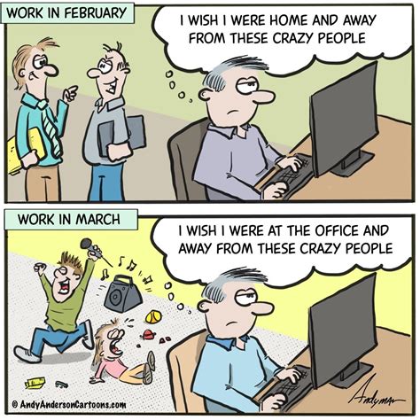 Working from home be like… | by Andy Anderson | Andy Anderson Cartoons | Medium