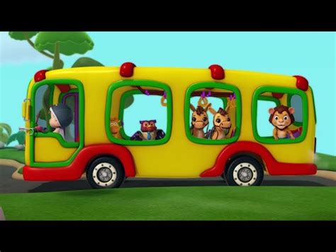 The Wheels on the Bus Animals Edition | Rhymes for Kids | Infobells - Videos For Kids