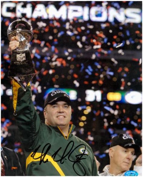 Mike McCarthy autographed 8x10 photo (Green Bay Packers Super Bowl XLV ...