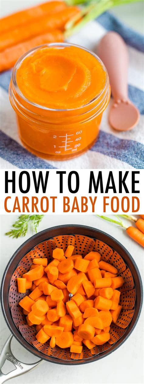 How to Make Carrot Baby Food (Carrot Puree) - Eating Bird Food