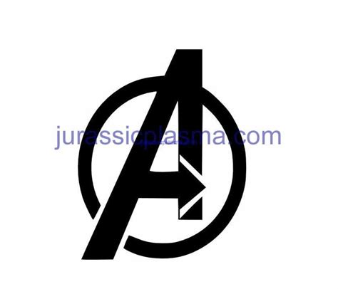 Avengers Logo DXF SVG File for Plasma, Laser, Water Jet Vinyl Vector ...