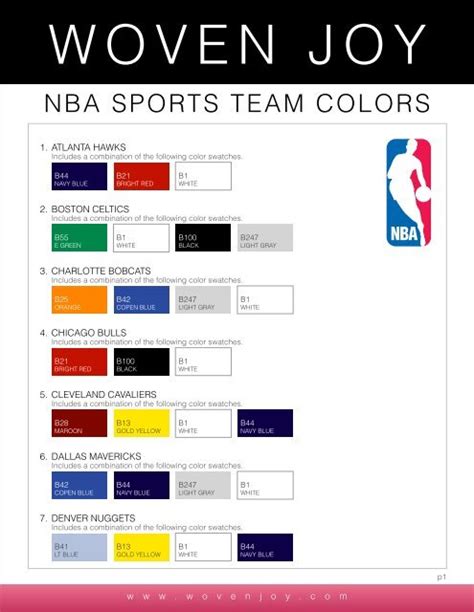 NBA SPORTS TEAM COLORS - Woven Joy