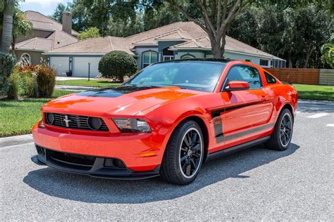 2012 Ford Mustang Boss 302 Is a Stunner in Competition Orange, Has Just ...